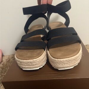 Black Espadrille Sandals
